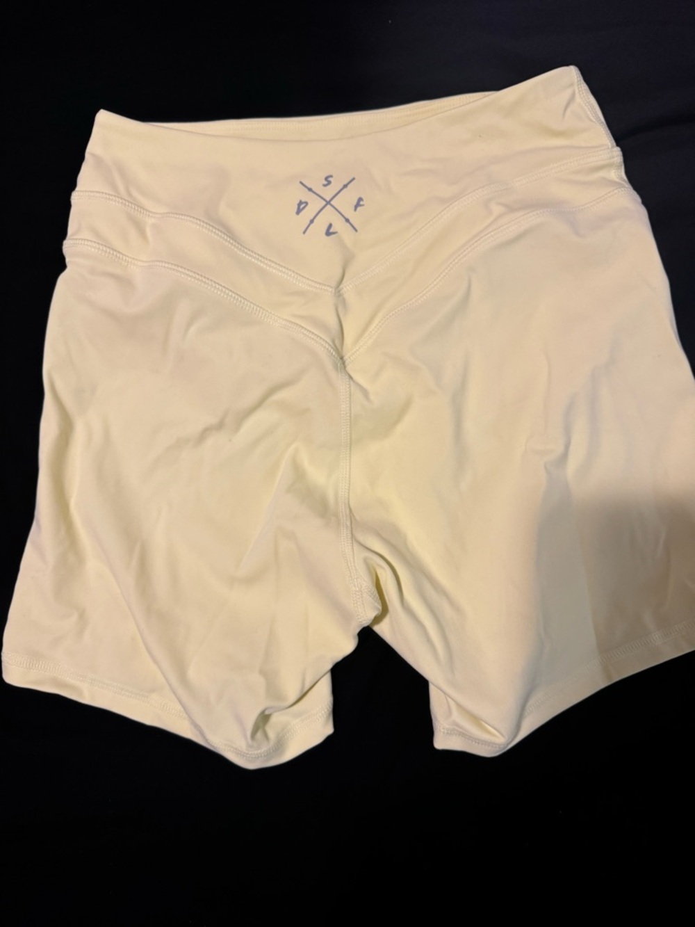 Women's Cream Performance Bike Shorts